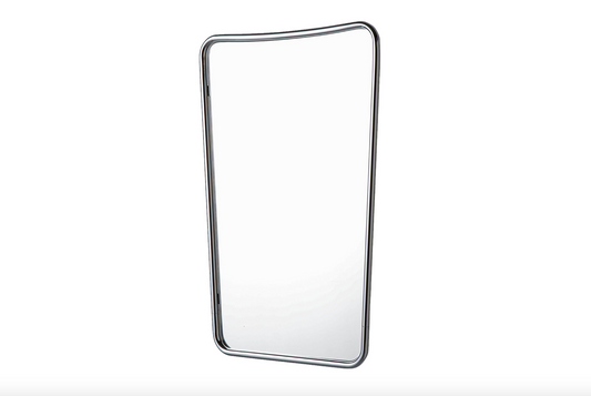 Trapezoid Bathroom Mirror with Vintage Style Frame