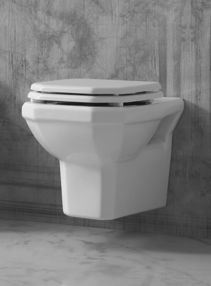 Provence 700 suspended ceramic toilet by Balneo Toscia Classic style
