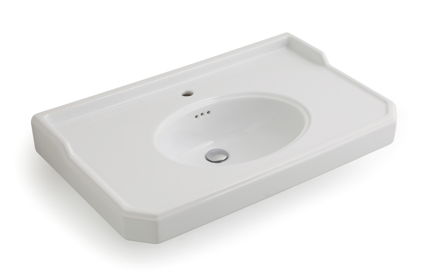 Large ceramic washbasin with legs Provence 700 by Balneo Toscia Classic style