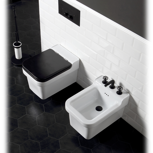 Industrialis suspended ceramic bidet Industrial style by Balneo Toscia