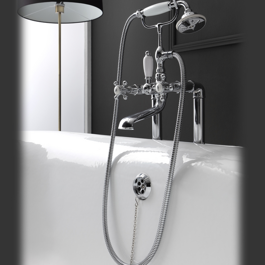 Balneo Toscia RV111 freestanding bathtub faucet in vintage style
