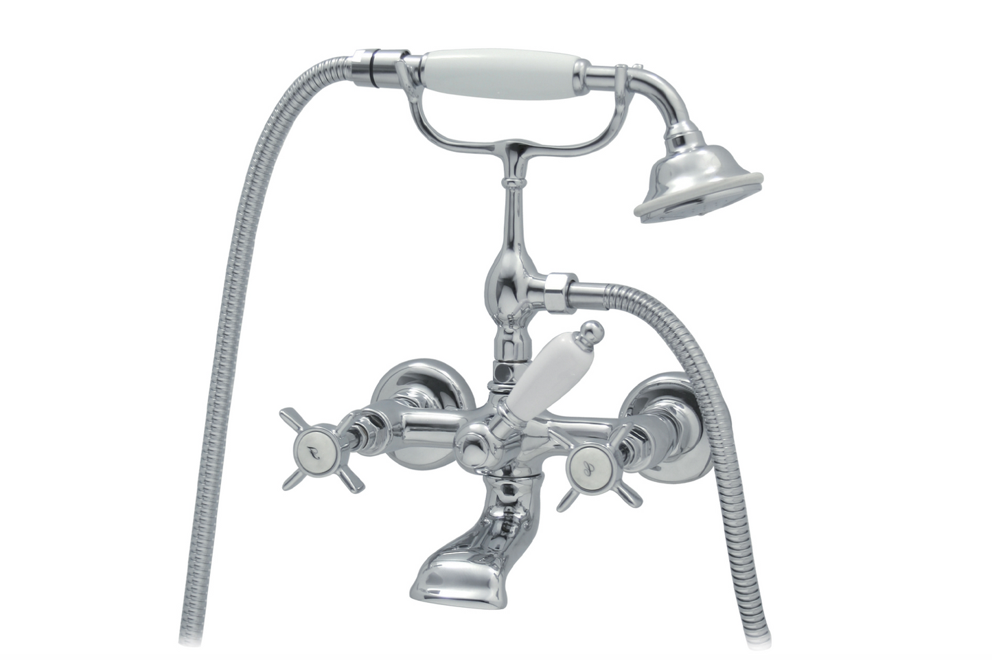 RV110 wall-mounted bathtub faucets by Balneo Toscia Vintage style