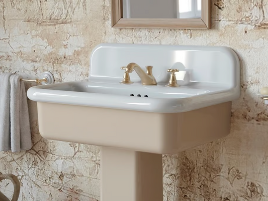 True Colors Lite medium ceramic washbasin by Balneo Toscia Vintage style