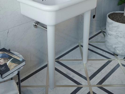 Ceramic legs for True Colors Lite basins by Balneo Toscia