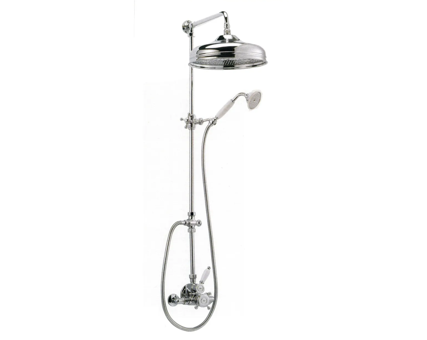 Balneo Toscia Vintage Style Thermostatic Concealed Shower Faucet with Wall Spray RDC115