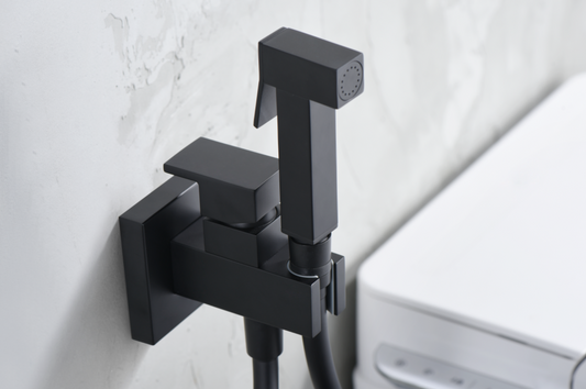 Ireland Black Gun metal built-in bidet faucet by Imex