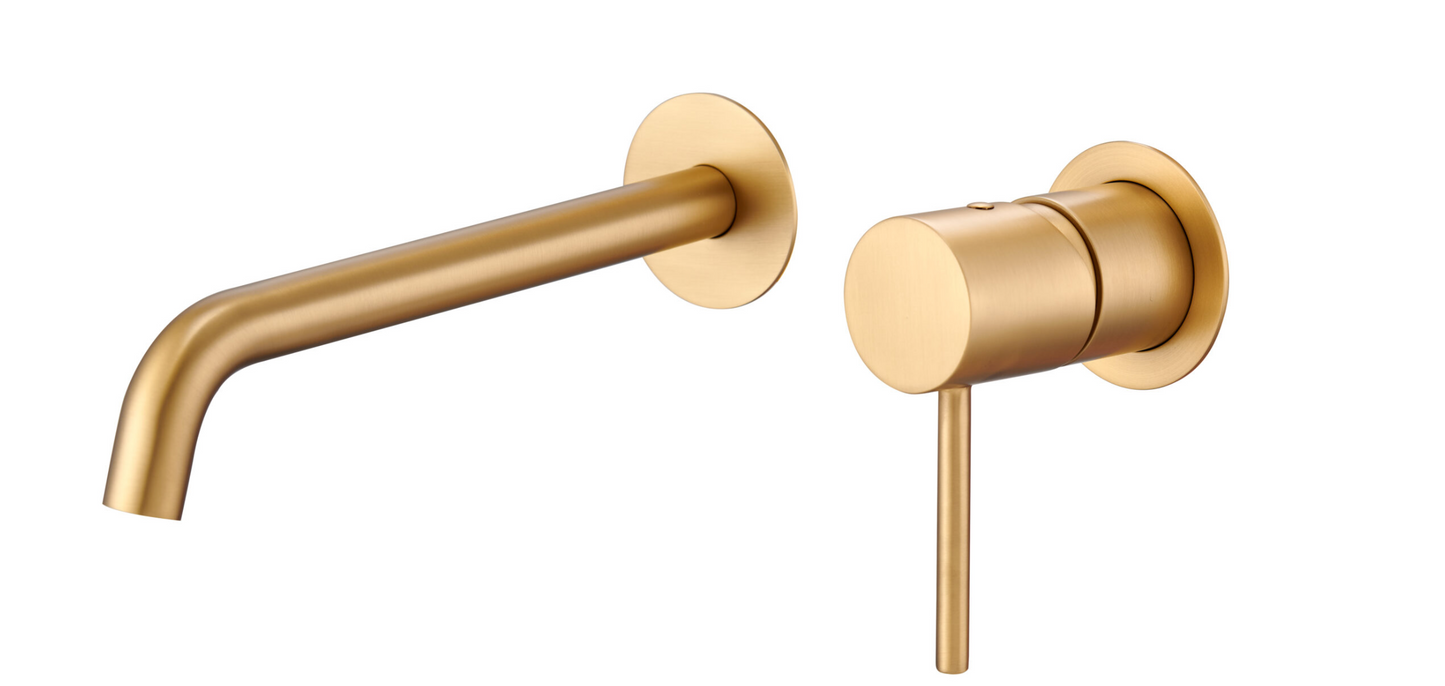 Imex Monza Brushed Gold Concealed Washbasin Faucet