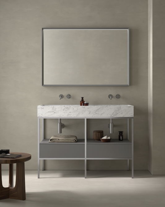 Mueble Tribeca 120cm Doble Cajón Inferior - Estilo Industrial - Maderó Atelier