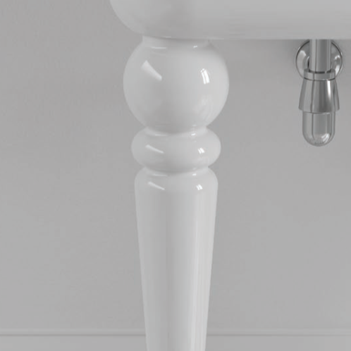 Patas cerámica para lavabos Romantica de Balneo Toscia estilo Vintage