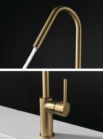 Imex Kenya brushed gold single-lever kitchen faucet