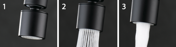 Loira matte black single-lever kitchen faucet by Imex