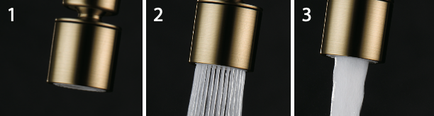 Loira brushed gold single-lever kitchen faucet by Imex