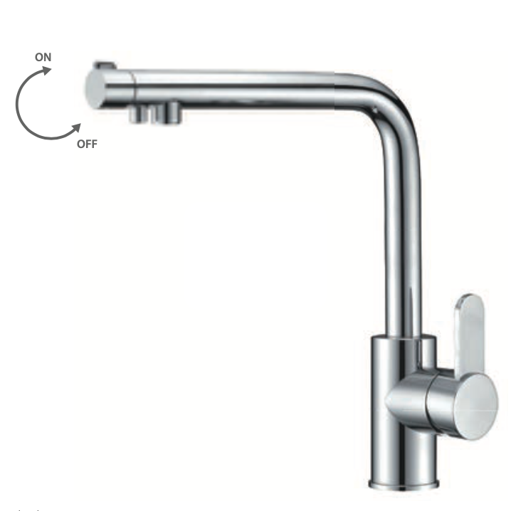 Robinet de cuisine à osmose chromé Imex Montecarlo