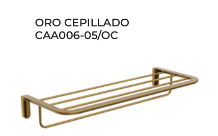 Medimex Aura Double Towel Rail - Stainless Steel Shelf + Bar