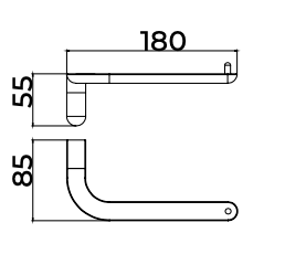 Aura Medimex Toilet Roll Holder - Stainless Steel Double Fixing