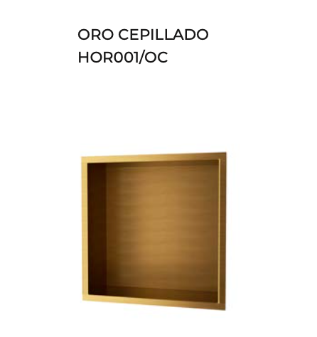 Niche encastrée Atlantic Square 33x33cm - Acier inoxydable de qualité supérieure