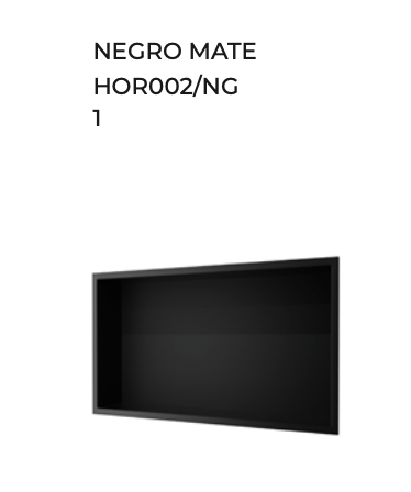 Hornacina Empotrada Rectangular Pacific 63x33cm - Acero Inoxidable Premium
