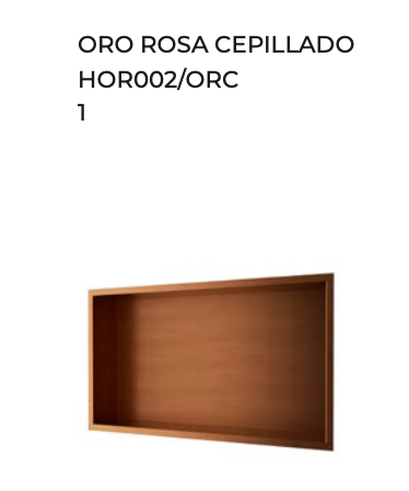 Hornacina Empotrada Rectangular Pacific 63x33cm - Acero Inoxidable Premium