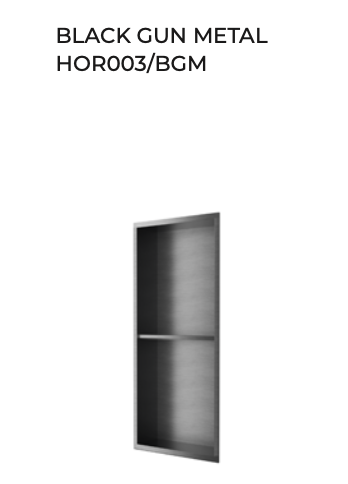 Hornacina Empotrada Vertical Artic 33x63cm con 2 Estantes - Acero Inoxidable Premium