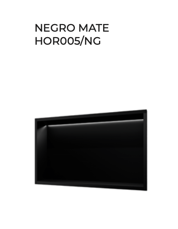 Oceanic 63x33cm Horizontal Recessed Niche with LED Light - Premium Stainless Steel