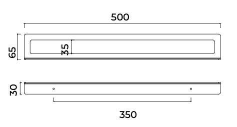 Towel rail 50cm Form Series - Medimex