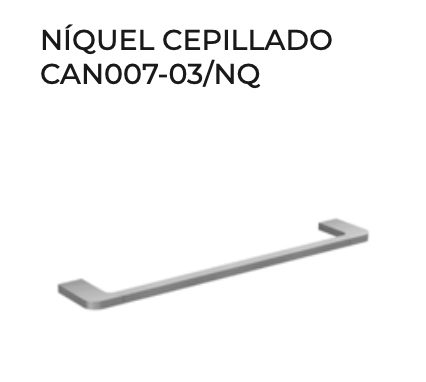 Toallero 40cm Nova | Acero Inox 304 | 6 Acabados | Medimex