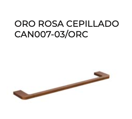 Toallero 40cm Nova | Acero Inox 304 | 6 Acabados | Medimex