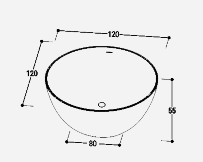 Round Solidsurface® Bathtub | Maderó Atelier