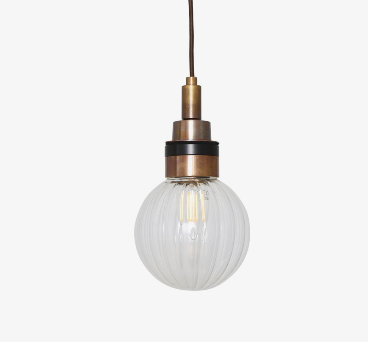 Lámpara Colgante Baño Loch IP65 | Globo de Vidrio | Mullan Lighting