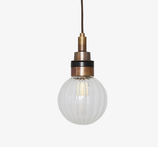 Lámpara Colgante Baño Loch IP65 | Globo de Vidrio | Mullan Lighting