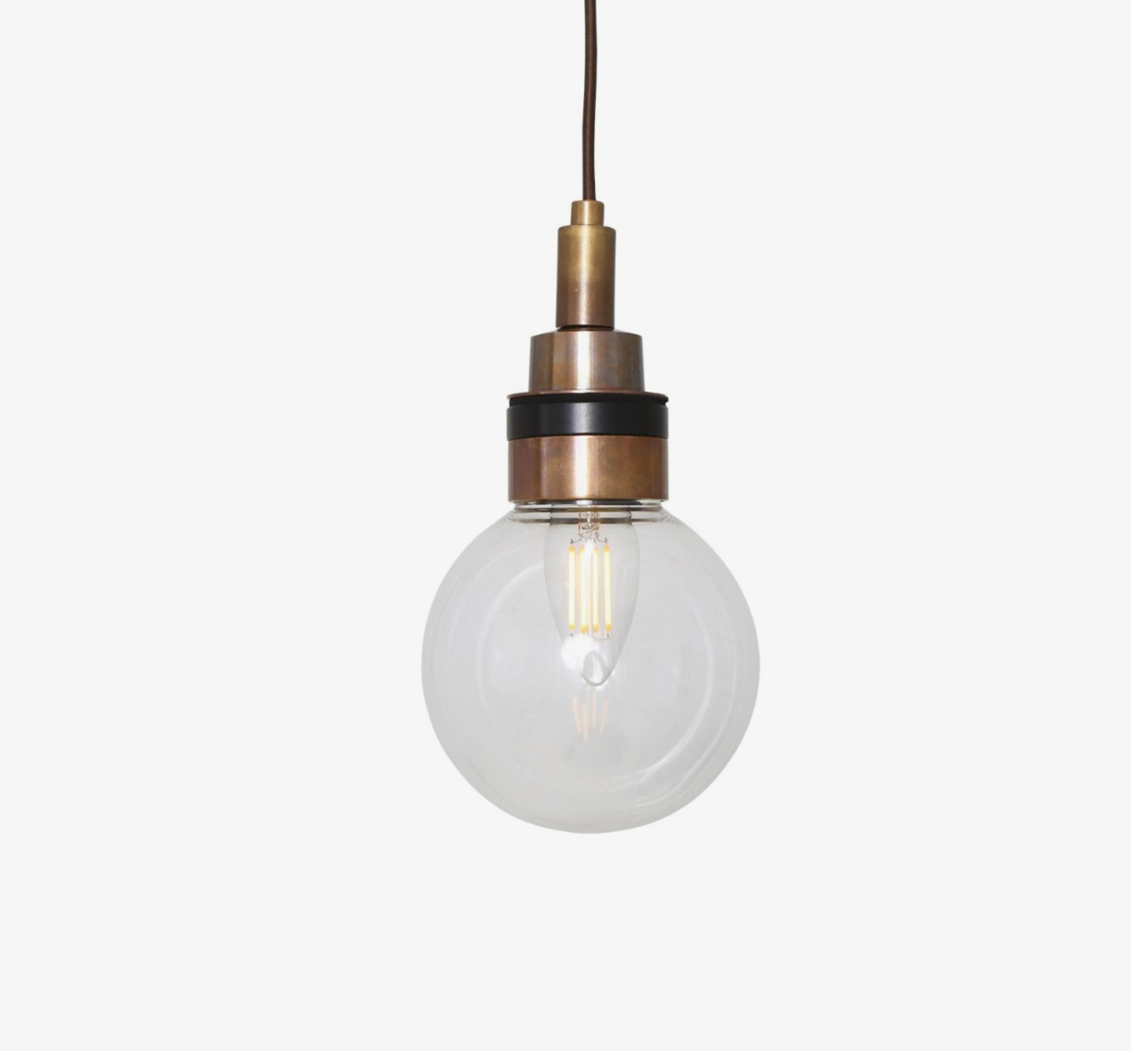 Lámpara Colgante Baño Loch IP65 | Globo de Vidrio | Mullan Lighting