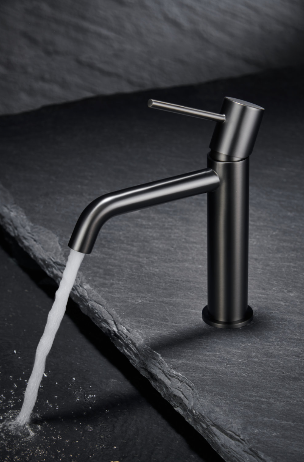 Grifería Lavabo Monomando Monza Negro Mate - Imex