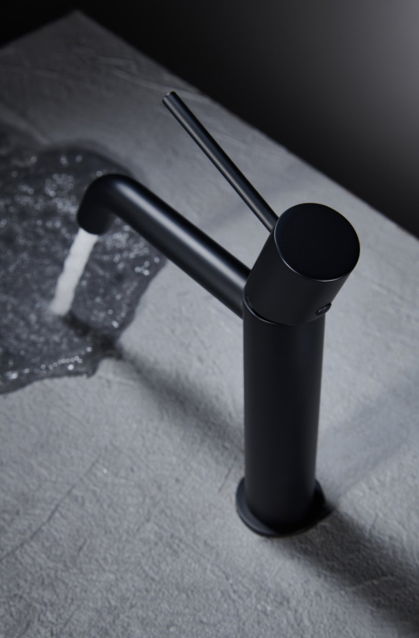 Grifería Lavabo Monomando Monza Negro Mate - Imex