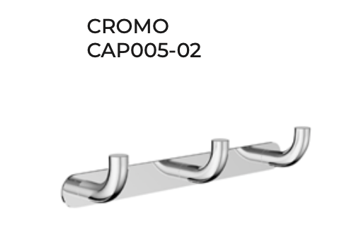 Percha Triple Pure – Accesorios de Baño con Acabados Premium | Medimex
