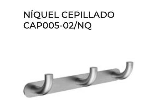 Percha Triple Pure – Accesorios de Baño con Acabados Premium | Medimex