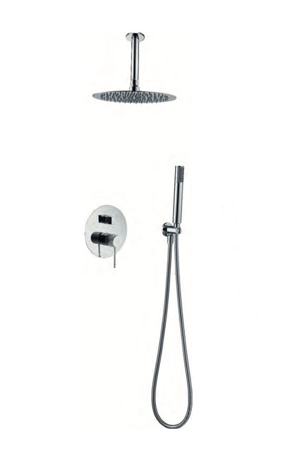 Imex Top chrome built-in single-lever shower set 