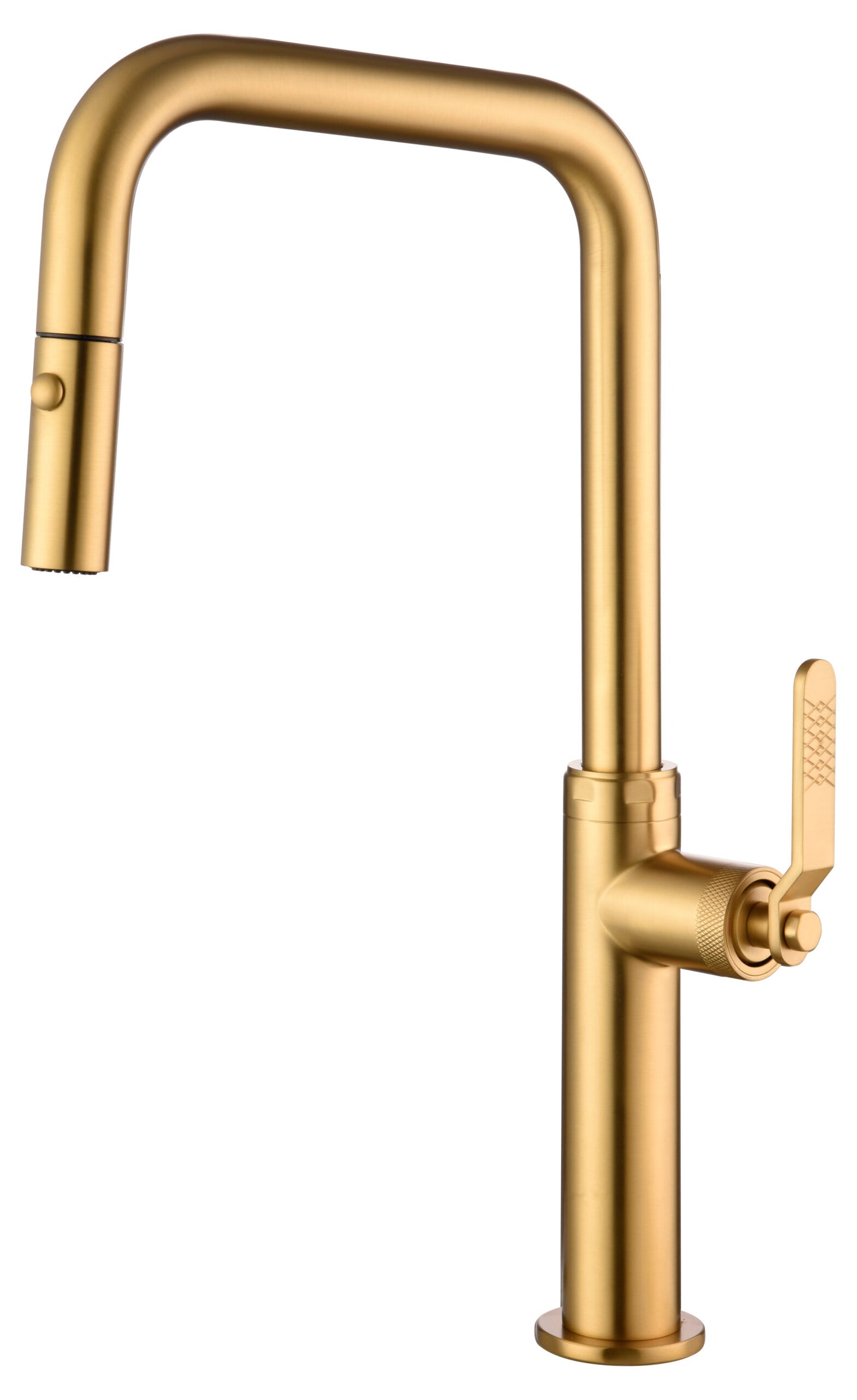 Imex Niza brushed gold pull-out single-lever kitchen faucet