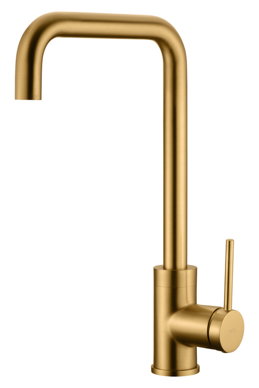 Loira brushed gold single-lever kitchen faucet by Imex