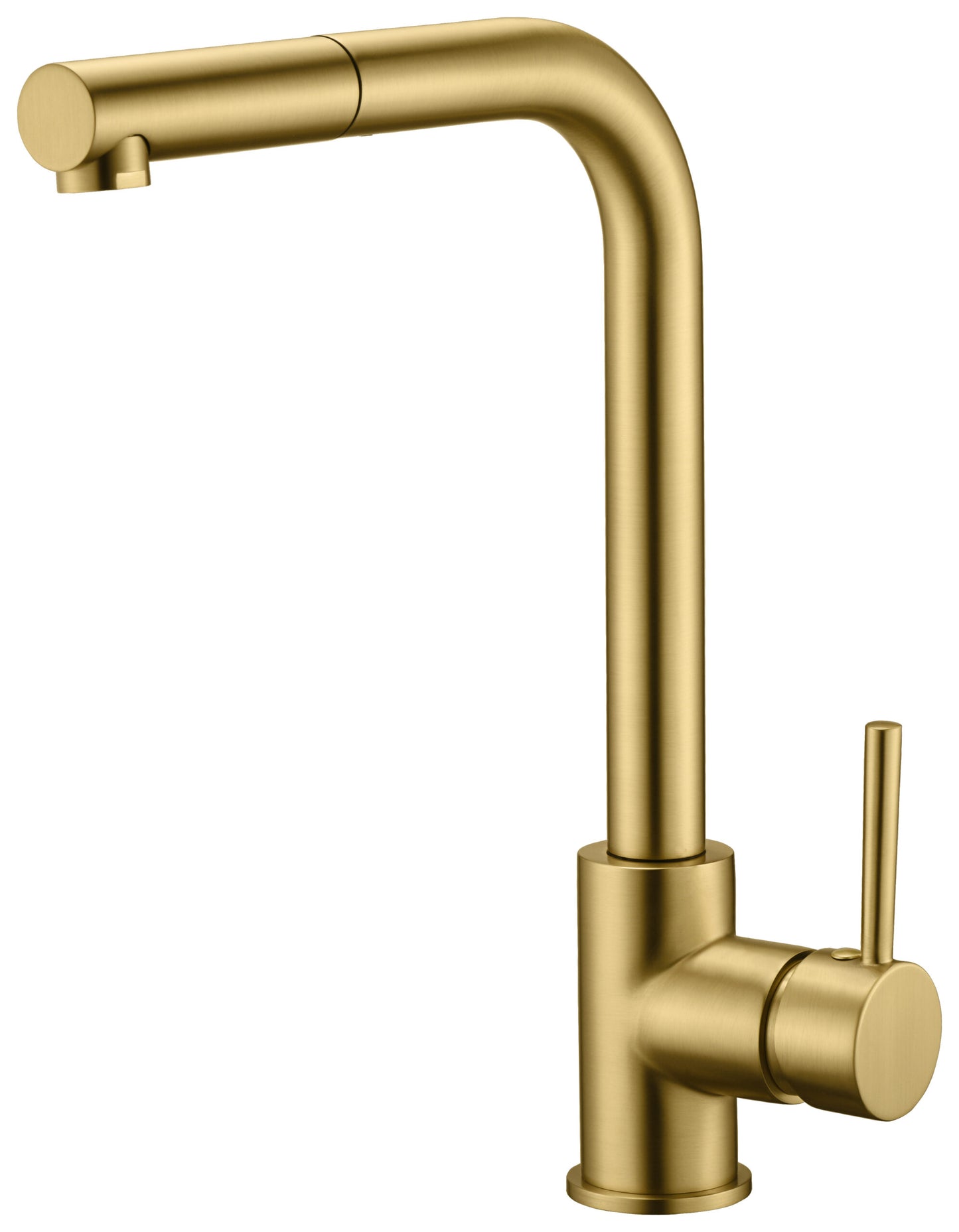 Imex Malta brushed gold pull-out single-lever kitchen faucet