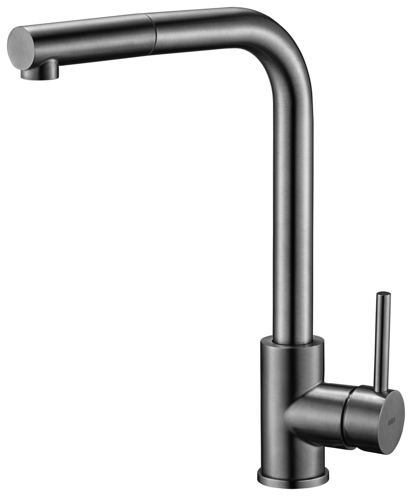 Imex Malta black gun metal pull-out single-lever kitchen faucet