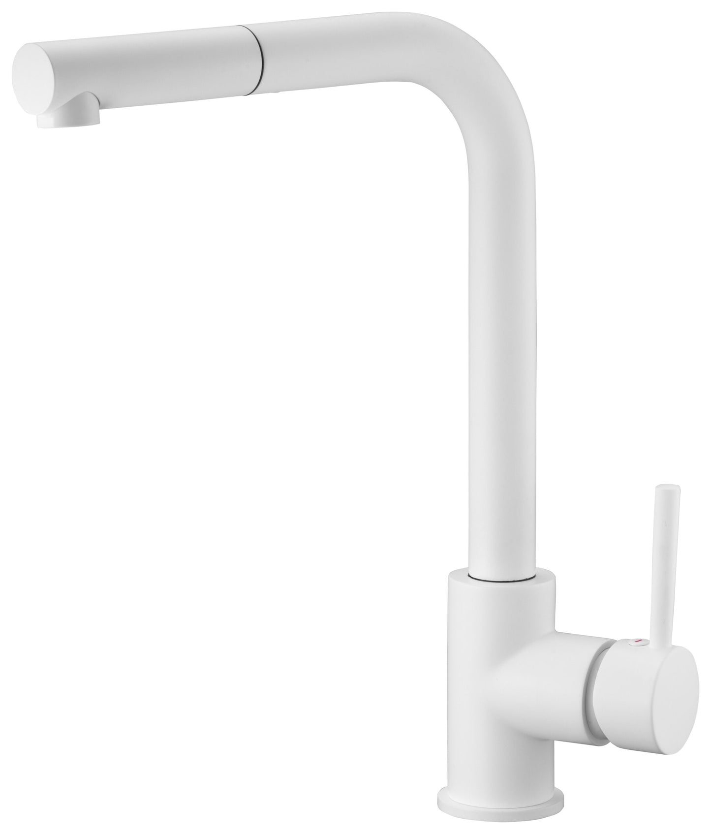 Imex Malta matte white pull-out single-lever kitchen faucet