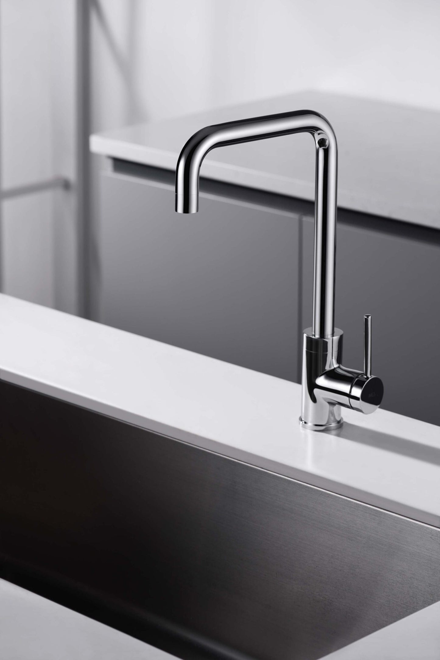 Loira chrome single-lever kitchen faucet by Imex