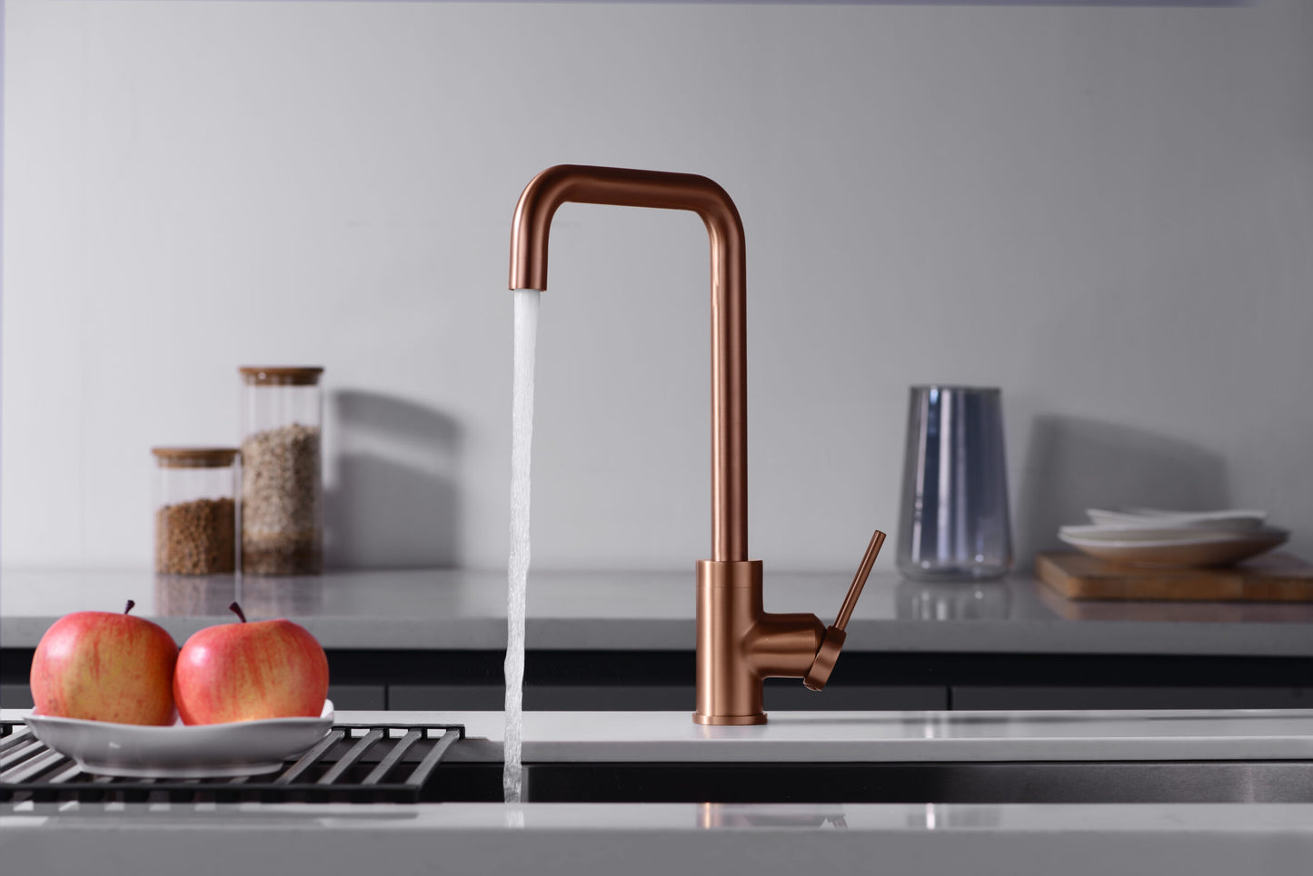 Imex Loira brushed rose gold single-lever kitchen faucet