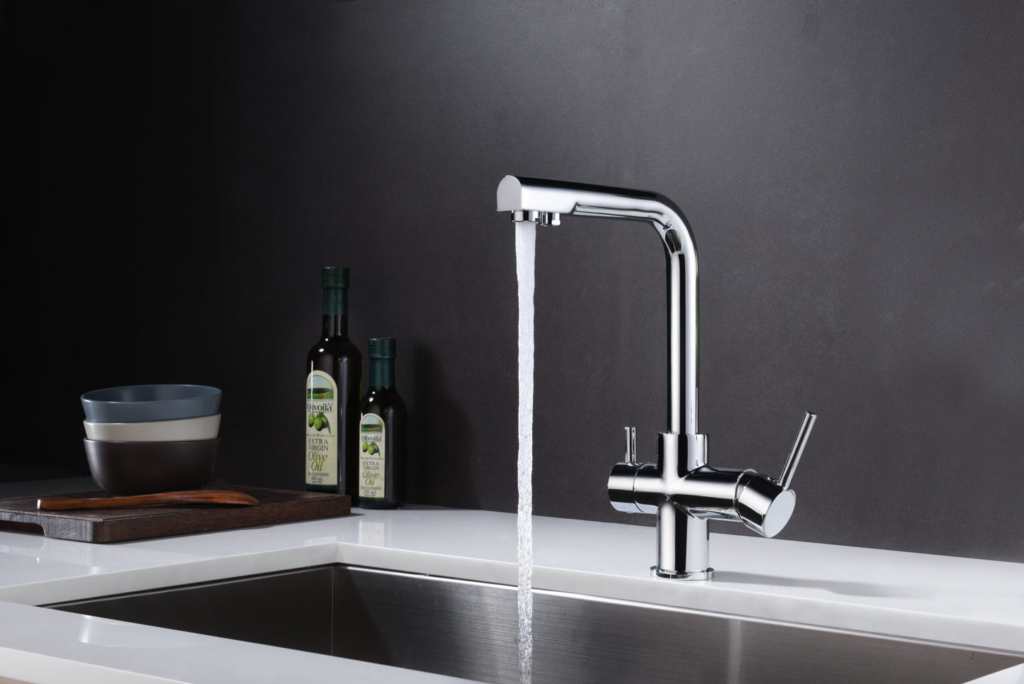 Robinet de cuisine à osmose chromé Imex Marseille