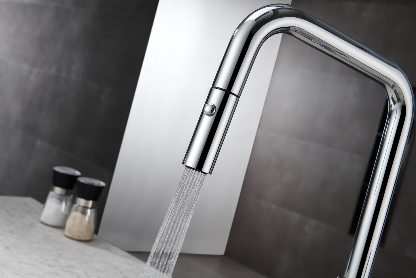Imex Niza chrome pull-out single-lever kitchen faucet