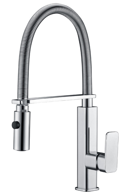 Imex Toulouse chrome pull-out single-lever kitchen faucet