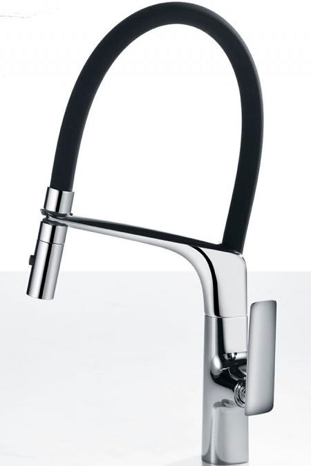 Imex Lanzarote flexible chrome single-lever kitchen faucet