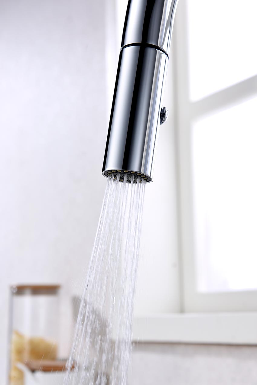 Imex Samoa chrome pull-out single-lever kitchen faucet