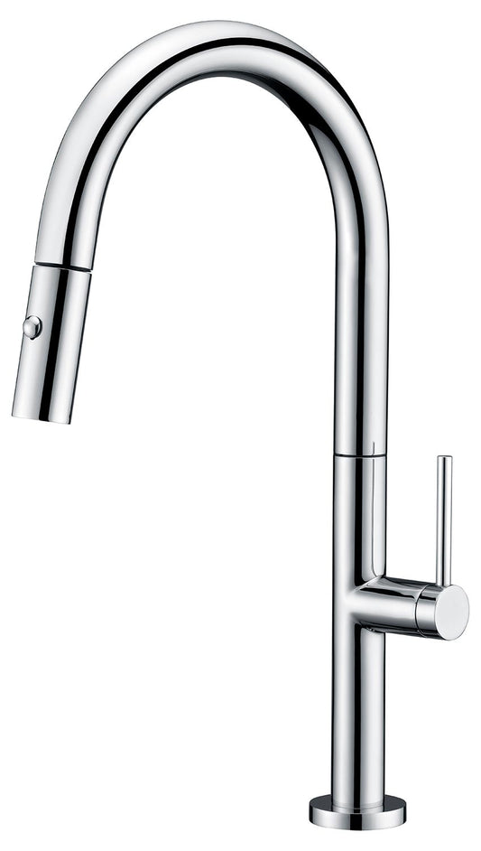 Imex Samoa chrome pull-out single-lever kitchen faucet