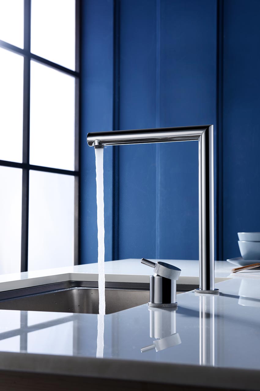 Robinet de cuisine à levier unique extractible chromé Imex Itaca
